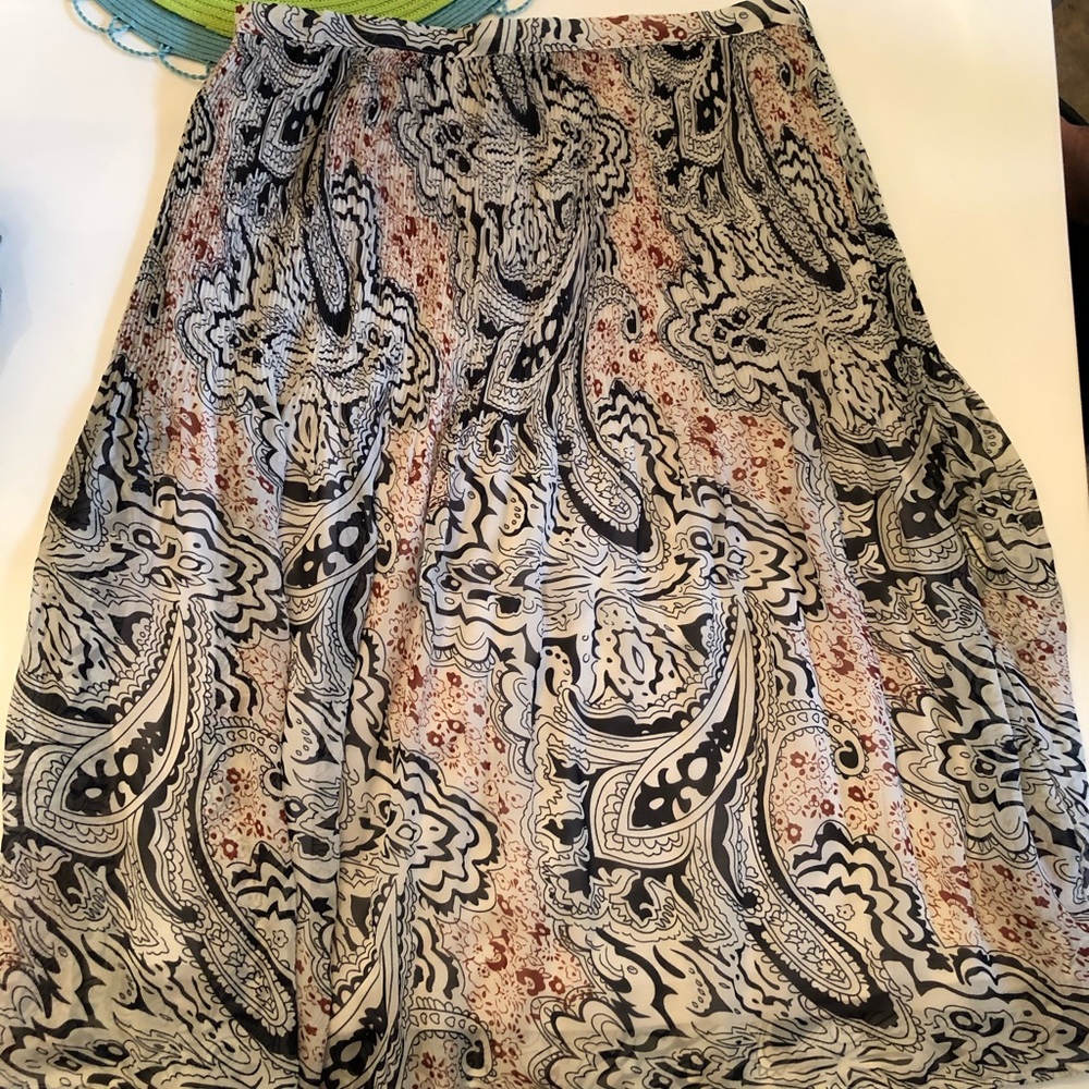 Long flowing skirt